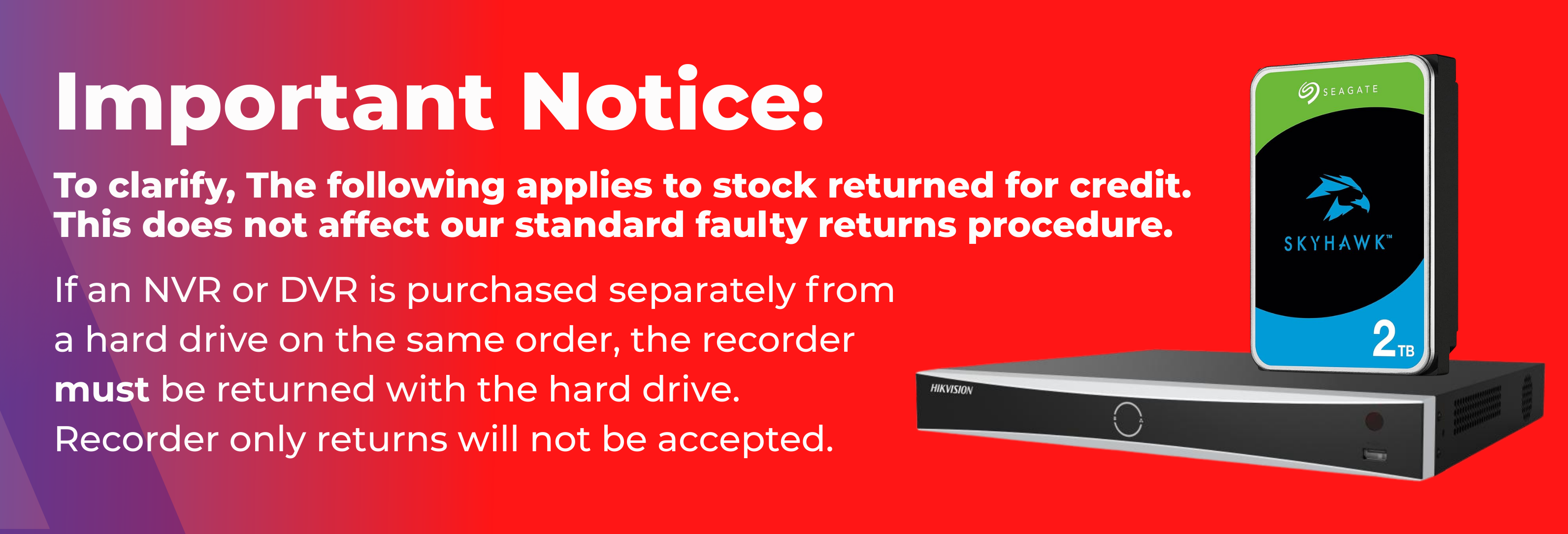 Important Notice - recorders